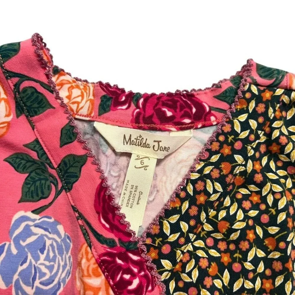Matilda Jane 6Y Choose Your Own Path Fall Bouquet Dress